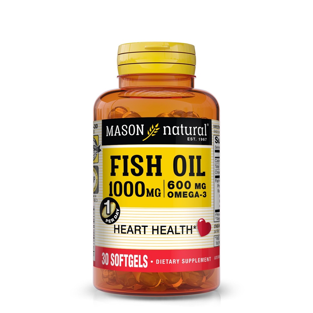 OIL DE POISSON 1000MG SUPER OMEGA-3, softgels de 30 mois