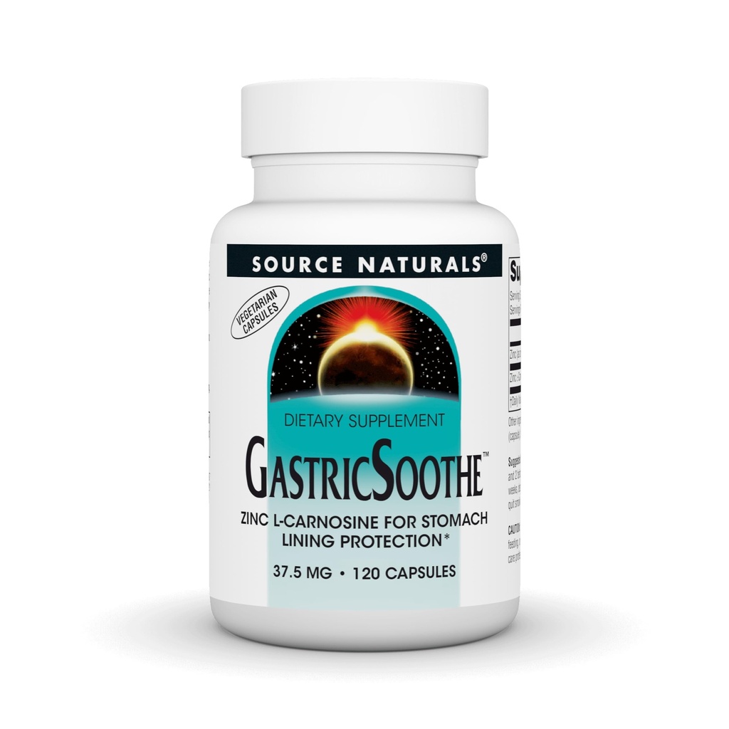 Source Naturelle GastriqueSoothe Zinc L-Carnosine* - 120 Caps Veggie