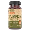 DEVA Nutrition Huile de citrouille végane 500 mg, pressée à froid et non raffinée - 90 capsules, 1 emballage