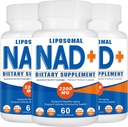 2200mg Liposomal NAD+ Ergänzung, NAD Ergänzung für Cellular Energy, Aging Defese,180 Kapseln