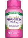 Nature's Truth Fenugreek capsules de semences pour les femmes 2000mg.