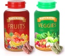 Obst und Gemüse - Komplette Nahrungsergänzung mit Powerhouse Fruits und Gemüse für Erwachsene und Kinder - 90 Fruchtkapseln, 90 Gemüsekapseln