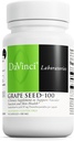 DAVINCI Labs Trauben Seed-100 - Nahrungsergänzungsmittel zur Unterstützung von Immunsystem, vskulärer Funktion und gesünder Haut* - mit 100 mg Traubensaftextrakt pro Servierung - Glutenfrei - 90 vegetarische Kapseln