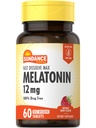 Sundance Melatonin 12 mg 60 Comprimés à dissolver rapidement