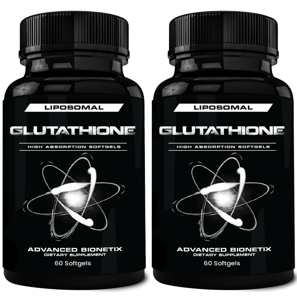 850mg Liposomale Glutathione Ergänzung | 120 Gesamt Liposomale Weichgele | Antioxidante Ergänzung w/Gluta-IVTM, 100X Absorption über Pulver Glutathione