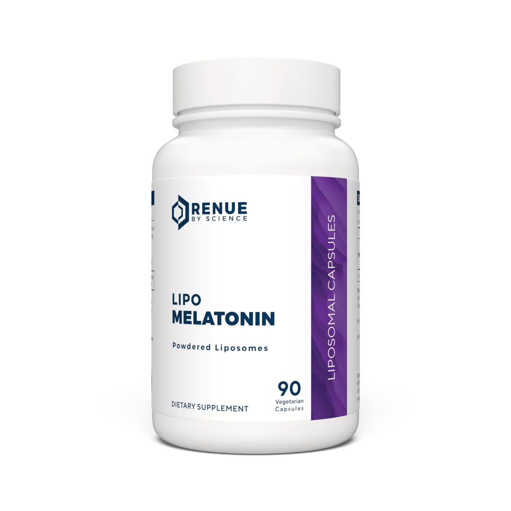 Renue By Science Melatonin (en anglais seulement) Supplément Melatonina liposomale (en anglais seulement) 90 Capsules de Melatonine à haute concentration - 1mg de Melatonine par portion (en anglais seulement)
