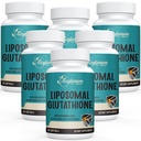 2400 MG Liposomale Glutathione Softgele, Max Absorption, Wirkstoff L-Glutathion reduziert (GSH), mit Hyaluronsäure, Resveratrol, Master Antioxidantien für Detox, Gehirn, Immunsystem, 360 Softgels