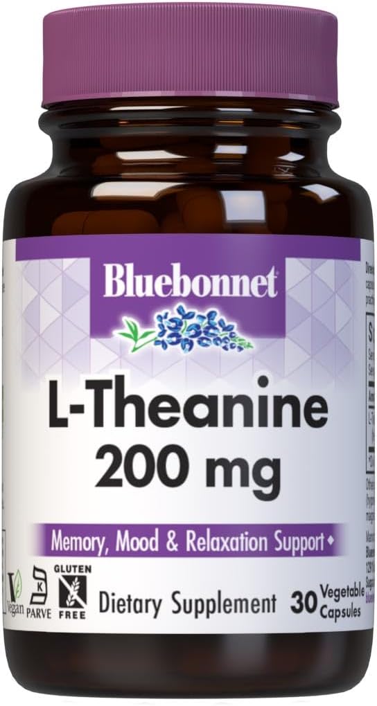 Bluebonnet Nutrition L-Theanine 200 mg, 30 Nombre
