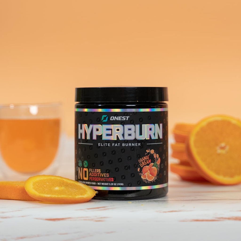 ONEST Hyperburn Fat Burner Powder – 153g (30 Servierungen), Enhanced Energy Boost & Performance Support Supplement Metabolism Booster & Sports Nutrition Powder für Männer und Frauen
