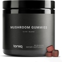 Mushroom Gummies - Ultra High Potency 10:1 Extrakt mit Lion’s Mane, Chaga & Reishi - Powerful 10-Mushroom Blend - Third-Party Lab Tested - 90 Gummies