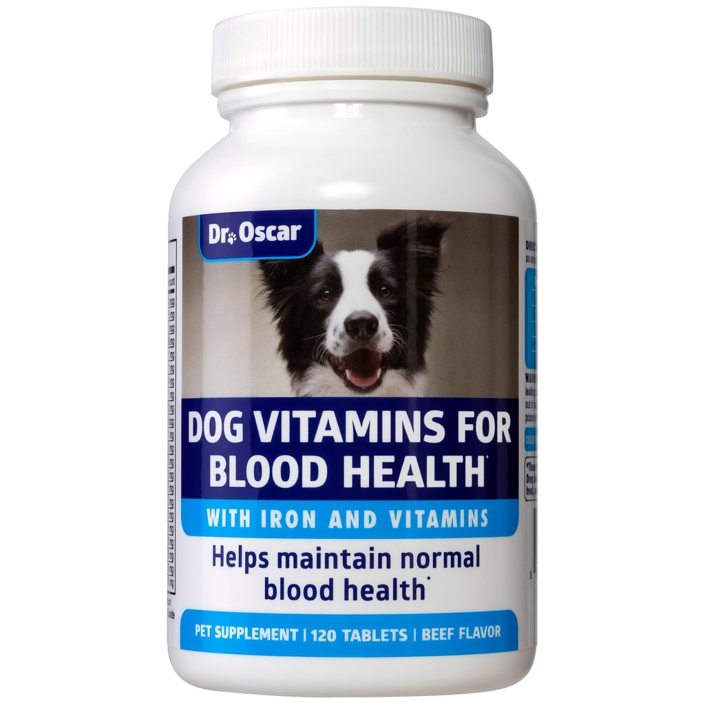 3in1 Bluthilfe, Immunität und Energie für Hunde, Eisen Ergänzung für Hunde, hilft Blut Gesundheit, normale rote Zellen Ebenen und normale Schließfunktion, 120 Tabletten