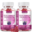 Glucosamin Chondroitin Ergänzungen mit MSM & Elderberry | Glucosamine Chondroitin Gummy für Erwachsene und Frauen Männer | Glucosamine Chondroitin Gummis Extra Strength | Joint Supplement | 2 Pack