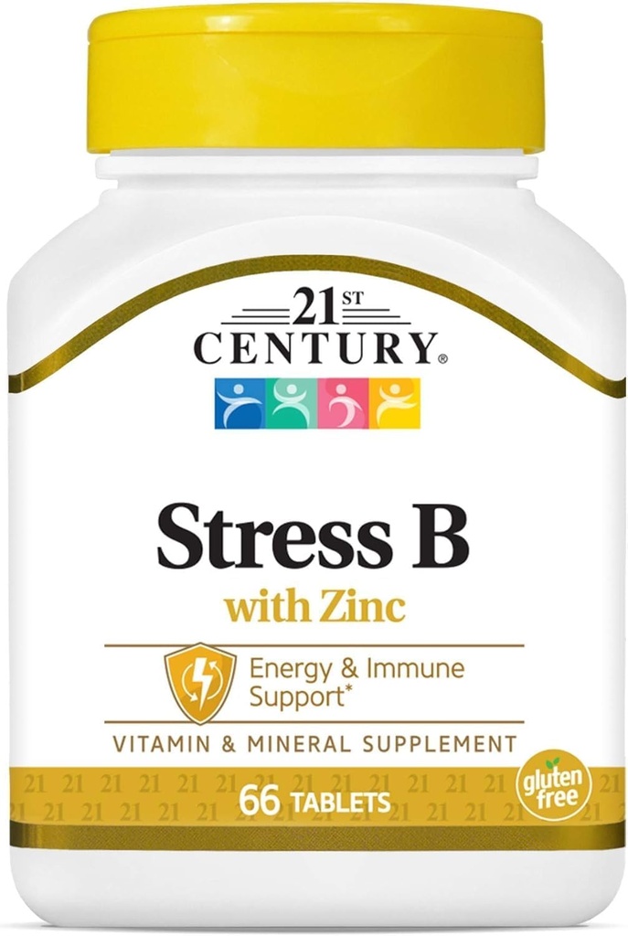 21. Jahrhundert Stress Vitamin B mit Zink 66 Tabs