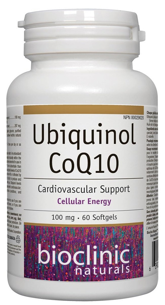 Bioclinic Naturals Ubiquinol Softgels, 60 Graf