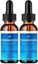 Cerebrozen Tinnitus Ohr Tropfen - Cerebrozen 24, Cerebrozen Flüssigkeitstropfen, Cerebrozen Bewertungen, Cerebrozen Tropfen für Ohrentlastung (2 Pack - 120 ML)