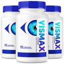 (3 Pack) VisMax Pillen - Offizielle Formel zur Verbesserung der Augengesundheit, VisiMax Augen-Vitamine, Alle natürlichen Kräuter-Ergänzung zur Verbesserung und Schutz der Augen, Vis Max Vision Unterstützung Bewertungen (180 Kapseln)