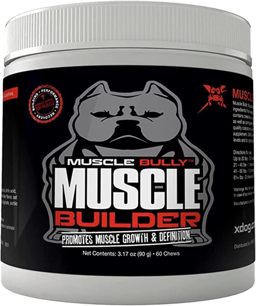 Muskelaufbau für Hunde - Kombiniert klinisch bewährte Muskelaufbau Zutaten, die Muskelwachstum, Größe, Definition und Ausdauer unterstützen. Ultimate Canine Muscle Building Supplement.