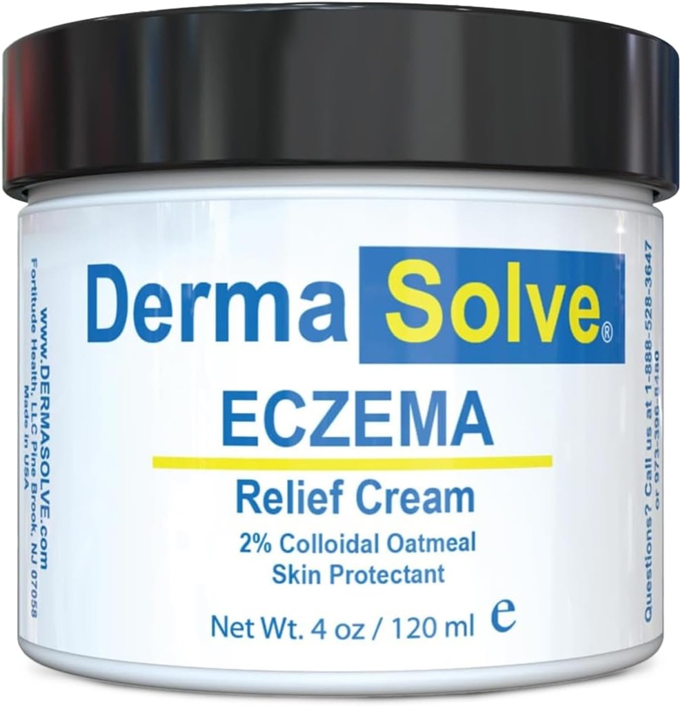Dermasolve Full Body Eczema Relief Lotion Cream - Flare Control Therapy Balm, die schützt, Moisturizes, und Repariert Haut Kinder, Babys & Erwachsene - Steroid kostenlos (4 Fl Oz, 1)
