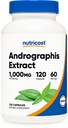 Nutricost Andrographis Extrait Capsules (1000mg) (120 Capsules) - Supplément végétarien santé et bien-être, 60 portions