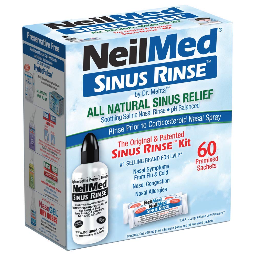 NeilMed Sinus Rinse - Ein komplettes Sinus Nasal Rinse Kit, 50 Anzahl (Pack 1) Anzahl kann variieren