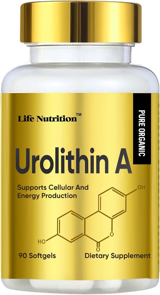 90 Count Softgels 1000MG Urolithine A+, santé cellulaire avancée & vitalité, Fabriqué aux États-Unis