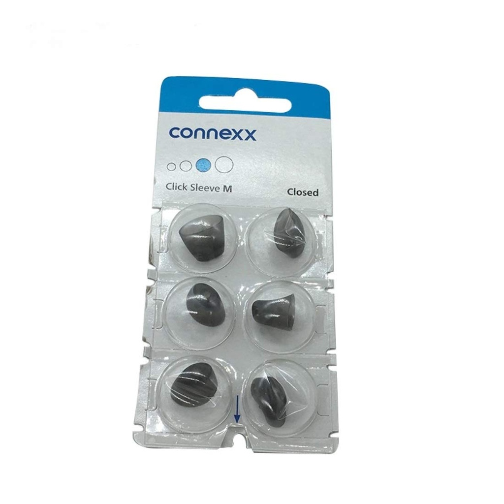 Signia/Connexx Sleeve Klicken Sie auf CIC ITC & RIC Hörgerät Domes Pack von 6 (Closed Medium)