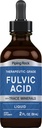 Piping Rock Liquid Fulvic Acid Drops | 2 fl oz | with Trace Minerals | Ionic Supplement | Vegetarian, Non-GMO & Gluten Free