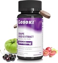 Losoki Haut Nourishing-Ergänzung - Infused mit Grape Seed Extrakt und Vitamin C - 60 Tabletten