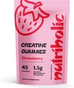 Creatine Monohydrate Gummi für Männer und Frauen - leicht zu digest, Vegan, Glutenfrei, Non-GMO, 1,5g Kreatin pro Gummy - 45ct (45 Count, Erdbeere)