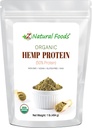 Bio Hanfprotein Pulver - Unflavored & Unsweetened - Pflanzenbasierte Superfood für Glattereien, Shakes, Mealer Ersatz, Snacks & Bäckerei Rezepte - Raw, Vegan, Non GMO, Gluten Free, Kosher - 1 lb