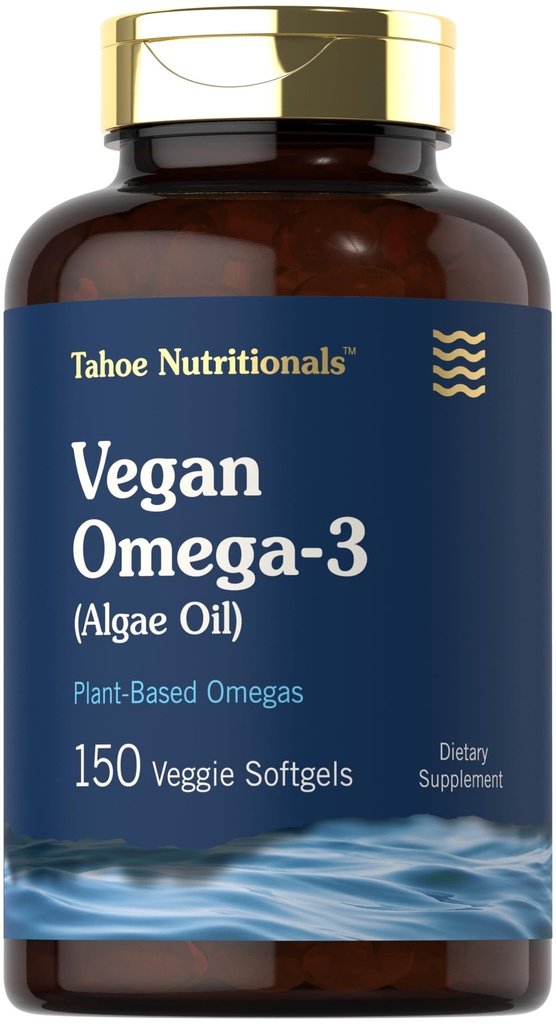 Carlyle Vegan Omega 3 Supplement | 150 Softgels | von Algae Oil | Non-GMO & Gluten Free | von Tahoe Nutritionals