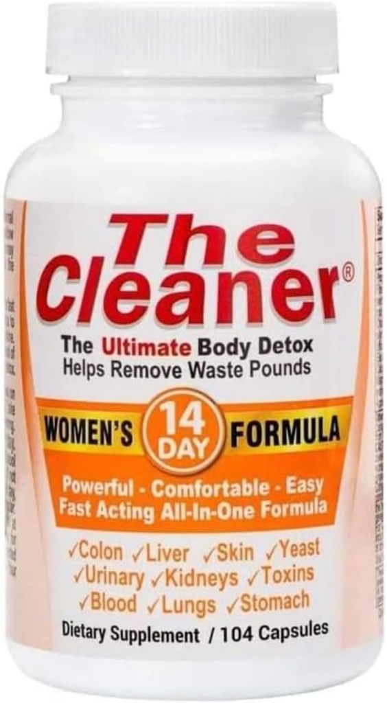 The Cleaner Women's 14 Day Formula Supplement, 104 Kapseln, Leistungsstarke, bequeme, einfache und schnell wirkende Formel