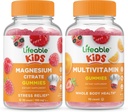 Lebensfähiges Magnesium Kinder + Multivitamin Kinder, Gummie Bundle - Große Verkostung, Vitamin-Ergänzung, Glutenfrei, GMO frei, Kaugummi