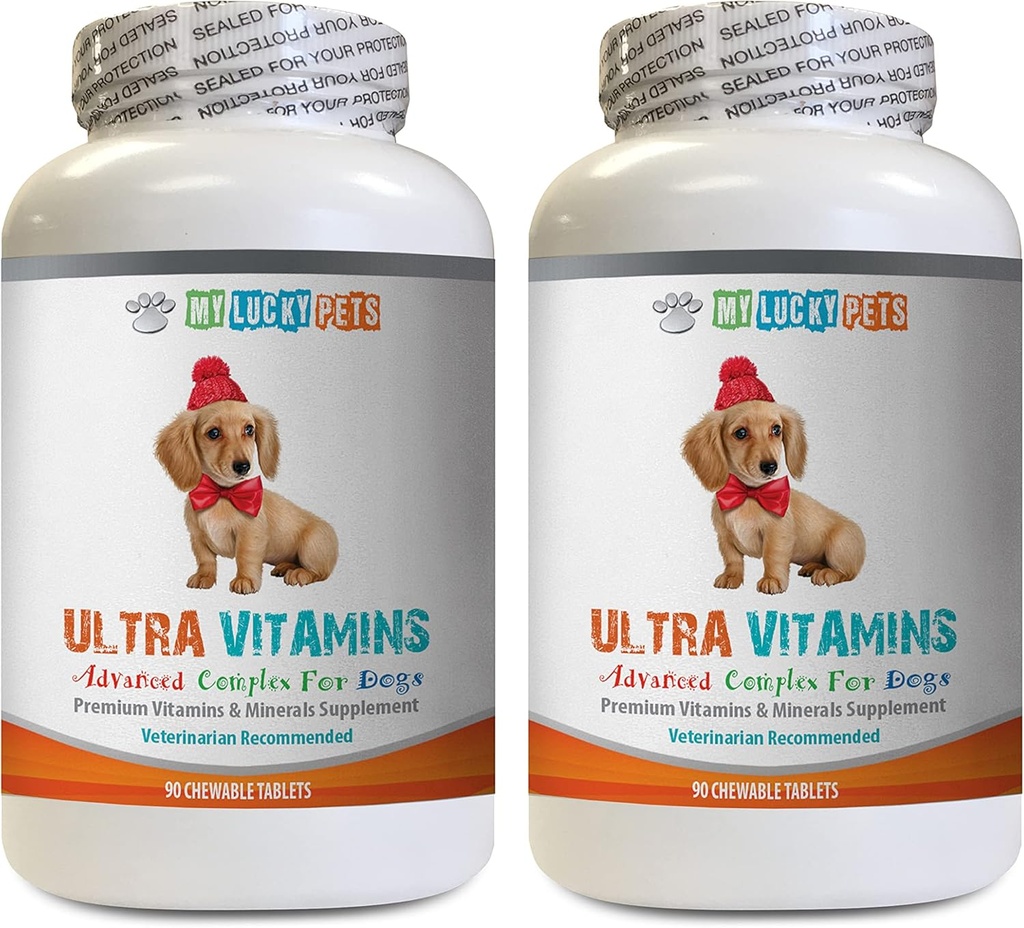 k9 Power Immune Dog - Chien Ultra Vitamines - Vétérinaire Recommandé - Immune Support - Cheveux et os Support - Chien Vitamine Chews - 2 bouteilles (180 gâteries)