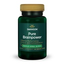 Swanson Pure Brainpower Brain Health Cognitive Memory Focus Unterstützung Brain-Derived Neurotrophic Factor (BDNF) Kräuterergänzung (Ginkgo Biloba, Bacopa Monnieri) 60 Veggie Kapseln (Veg Caps) Vegan