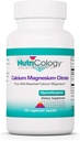 Nutricology Calcium Magnesium Citrate Supplement - Knochengesundheit, mit Calcium Citrat, Rein, gut absorbiert, Vegetarische Kapseln - 100 Zähler