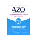 AZO Complete Feminine Balance Tägliche Vaginale Probiotika für Frauen, Klinisch erwiesen, um Vaginale Gesundheit zu schützen, hilft Gleichgewicht pH und Hefe, 30 Count