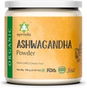 Bio Ashwagandha Wurzelpulver | 5.29oz Wiederverwendbare Jar | 100% Raw aus Indien | Withania Somnifera - Ayurvedische Kräuterergänzung Pulver