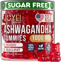 Gummies Ashwagandha pour les femmes et les hommes - Gummies naturelles calmes avec extrait de racine Ashwagandha vitamine C Zinc - supplément à base de plantes Ashwagandha pour l'équilibre de stress de sommeil - 60 légumes sans sucre