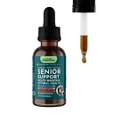 Animal Essentials Senior Support für Hunde & Katzen Supplement - Milchdistel, Für alte Katzen & Hunde, Pet Kidney Support, Kräuterergänzung - 2 Fl Oz