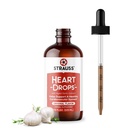 Strauss Naturals Heart Drops – Natürliche Mistletoe & Aged Knoblauch Extrakt Herz-Gesundheits-Ergänzung – Hilft Pflege gesundes Herz-Kreislauf-System – Vegan & Non-GMO – 225 ml Flasche