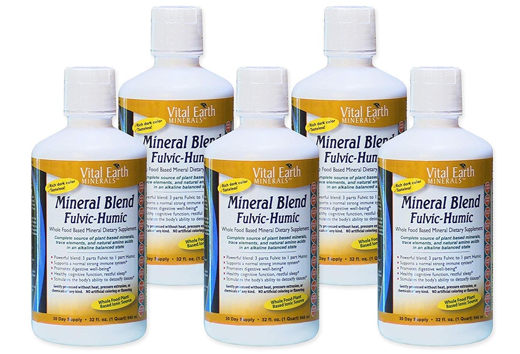 Minéraux vitaux de la Terre Mélange humique fulvic 32 oz ( 8 pack )