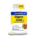 Enzymedica Digest Gold + ATPro, Enzymes digestives à force maximale, aide à digérer les repas gros, pour le gaz et le ballonnement, 120 Capsules