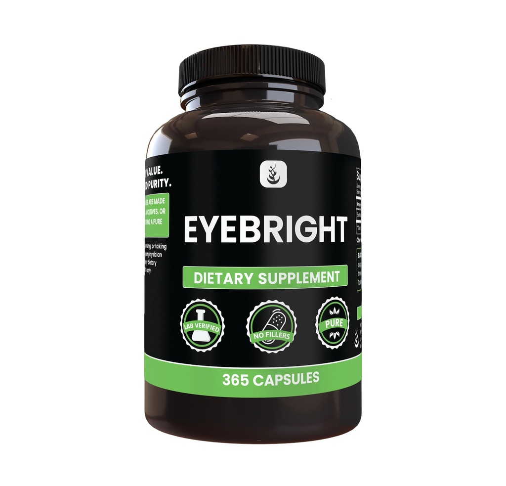 PURE ORIGINAL INGREDIENTS Eyebright (365 Kapseln) Kein Magnesium oder Reisfüller, Immer rein, Lab Verifiziert