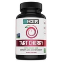 Zhou Tart Cherry Extract + Celery Seed - Tart Cherry Capsules für Männer & Frauen, Tart Cherry Konzentrat Pillen für Sleep & Uric Acid Cleanse, 1000mg pro Pille - 60 Veggie Kapseln (Pack von 1)