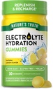 Nature's Truth Electrolyte Gummis für Hydration | 30 Count | Vegan, Non-GMO & Gluten Kostenlose Ergänzung | Zitronen Geschmack