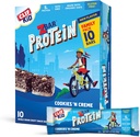 CLIF KID ZBAR - Protein Granola Bars - Cookies und Creme Flavor - Non-GMO - Organic -Lunch Box Snacks (1.27 Unnce Energy Bars, 10 Count)
