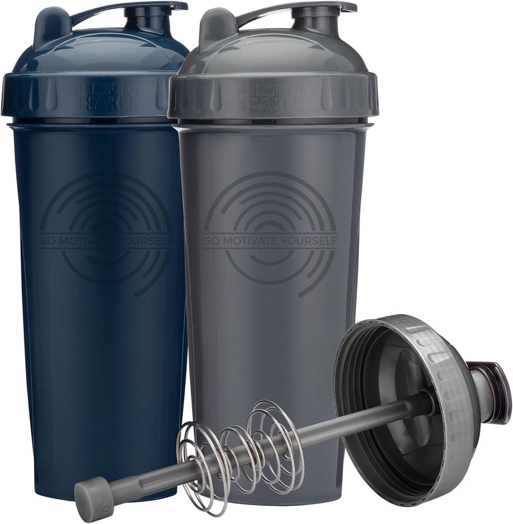 Bouteille de shaker 28-Ounce avec mélangeur de rouille Action-Rod