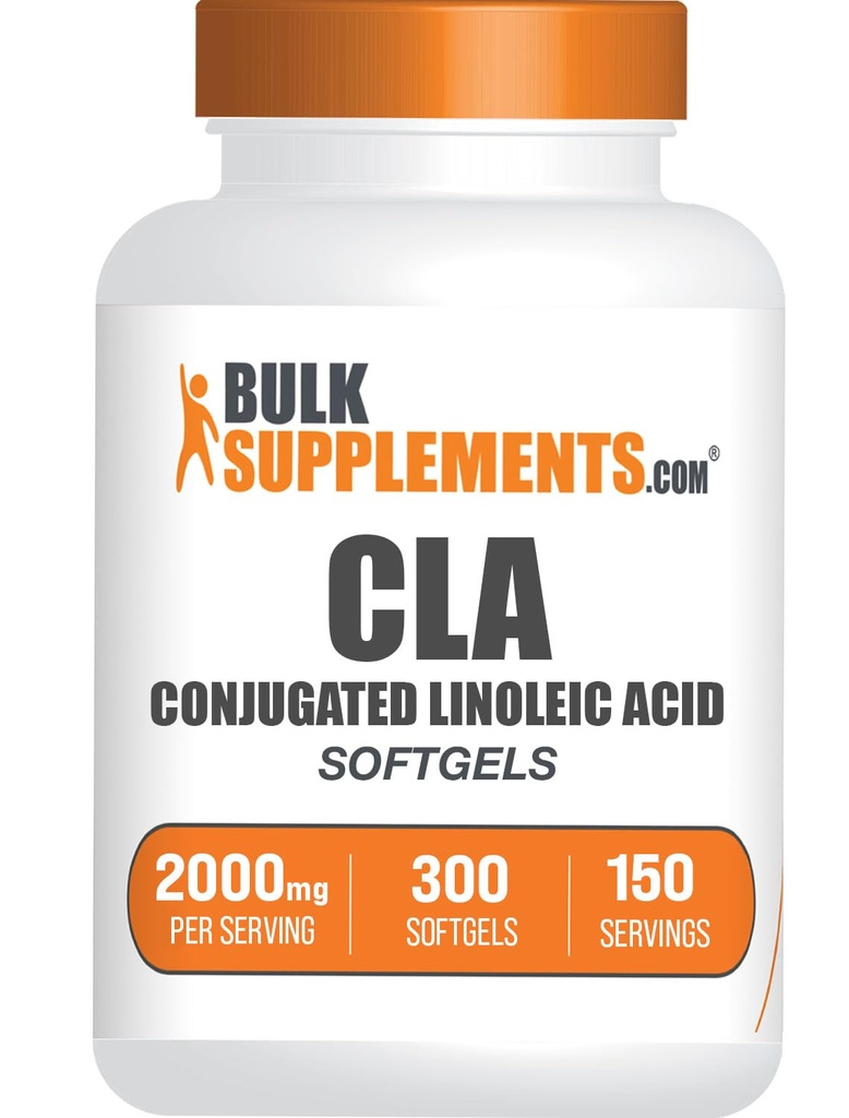 BulkSupplements.com Softgels d'acide linoléique conjugués - Suppléments CLA, CLA 2000mg, Capsules de carthame CLA, pilules CLA - 2 Softgels CLA par portion, approvisionnement de 150 jours, 300 Softgels